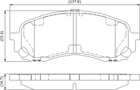 National NP3119 - Bremžu uzliku kompl., Disku bremzes autospares.lv