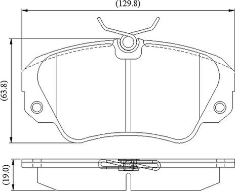 National NP3116 - Brake Pad Set, disc brake www.autospares.lv