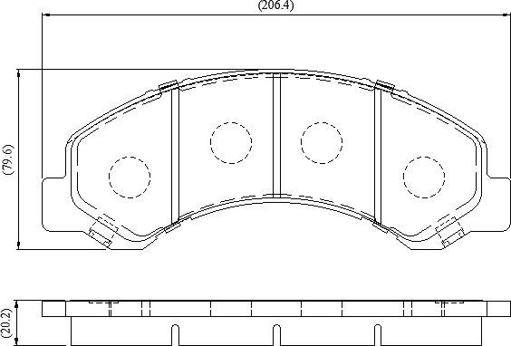 National NP3110 - Bremžu uzliku kompl., Disku bremzes www.autospares.lv