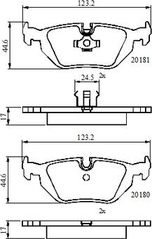 National NP3113 - Bremžu uzliku kompl., Disku bremzes www.autospares.lv