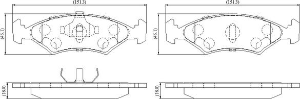 National NP3112 - Bremžu uzliku kompl., Disku bremzes www.autospares.lv