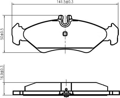 National NP2995 - Bremžu uzliku kompl., Disku bremzes autospares.lv