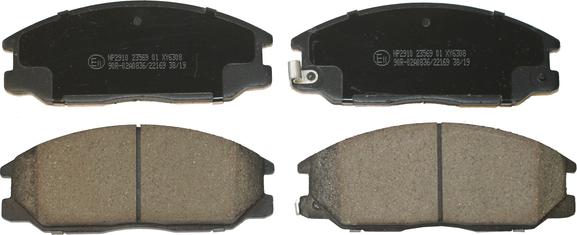 National NP2910 - Brake Pad Set, disc brake www.autospares.lv