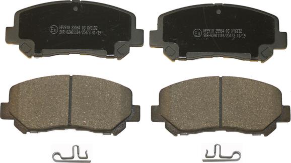 National NP2918 - Brake Pad Set, disc brake www.autospares.lv