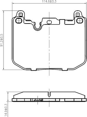 National NP2984 - Bremžu uzliku kompl., Disku bremzes www.autospares.lv