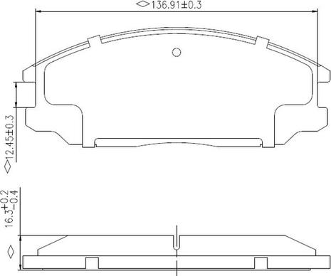 National NP2980 - Bremžu uzliku kompl., Disku bremzes www.autospares.lv