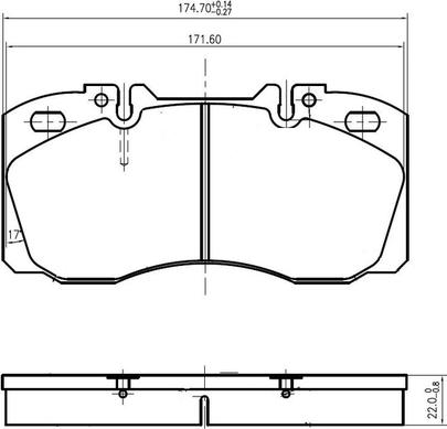 National NP2982 - Bremžu uzliku kompl., Disku bremzes www.autospares.lv