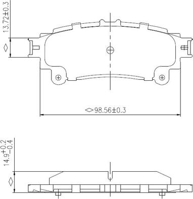 National NP2979 - Bremžu uzliku kompl., Disku bremzes www.autospares.lv