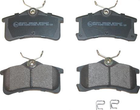 National NP2971 - Brake Pad Set, disc brake www.autospares.lv