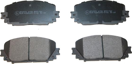 National NP2972 - Brake Pad Set, disc brake www.autospares.lv