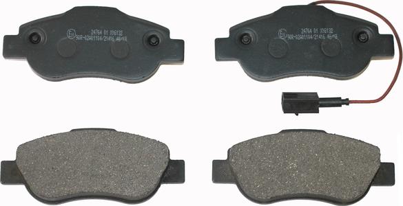 National NP2551 - Brake Pad Set, disc brake www.autospares.lv