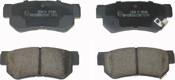 National NP2520 - Brake Pad Set, disc brake www.autospares.lv