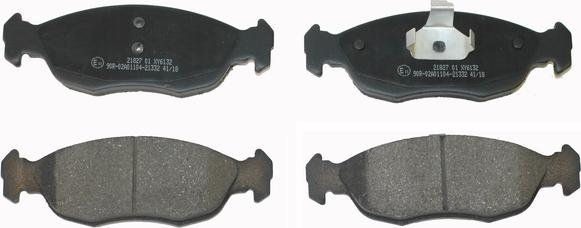 National NP2652 - Brake Pad Set, disc brake www.autospares.lv