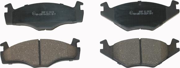 National NP2657 - Brake Pad Set, disc brake www.autospares.lv