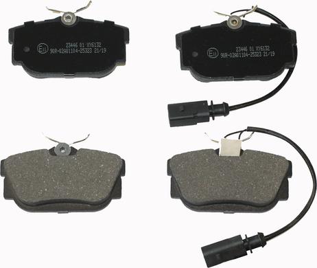 National NP2608 - Brake Pad Set, disc brake www.autospares.lv