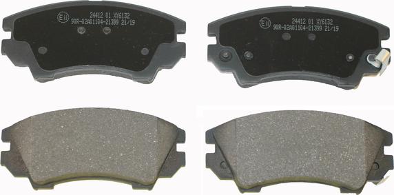 National NP2612 - Brake Pad Set, disc brake www.autospares.lv