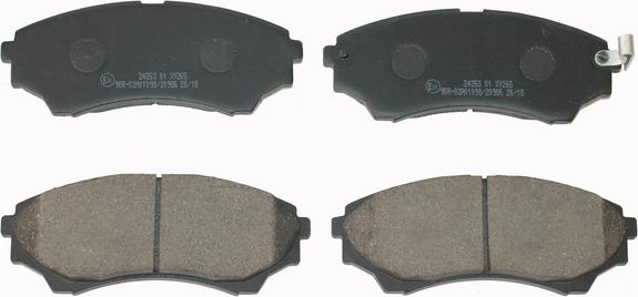 National NP2637 - Brake Pad Set, disc brake www.autospares.lv