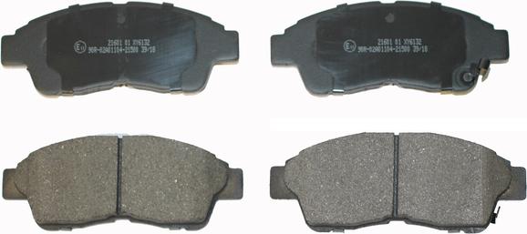 National NP2095 - Brake Pad Set, disc brake www.autospares.lv