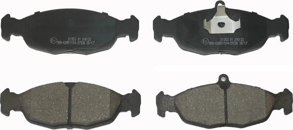 National NP2057 - Brake Pad Set, disc brake www.autospares.lv