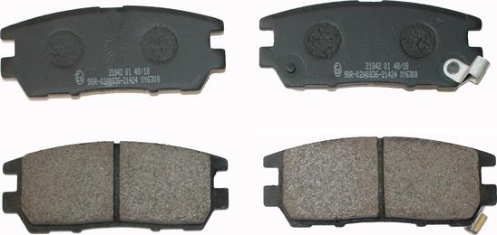 National NP2089 - Brake Pad Set, disc brake www.autospares.lv