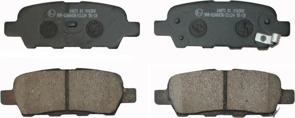 National NP2071 - Brake Pad Set, disc brake www.autospares.lv