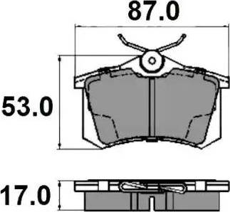 NATIONAL NP2149 - Bremžu uzliku kompl., Disku bremzes www.autospares.lv