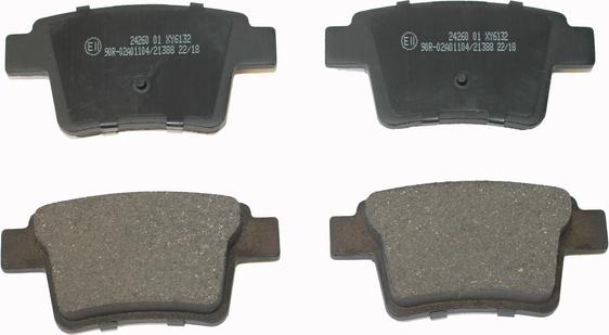 National NP2156 - Brake Pad Set, disc brake www.autospares.lv