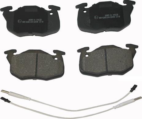 National NP2158 - Brake Pad Set, disc brake www.autospares.lv