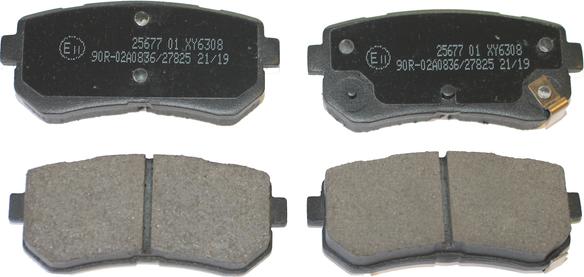 National NP2895 - Brake Pad Set, disc brake www.autospares.lv