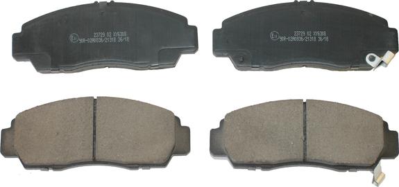 National NP2860 - Brake Pad Set, disc brake www.autospares.lv