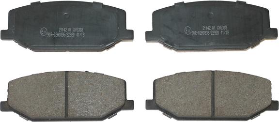 National NP2817 - Brake Pad Set, disc brake www.autospares.lv