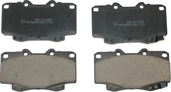 National NP2823 - Brake Pad Set, disc brake www.autospares.lv