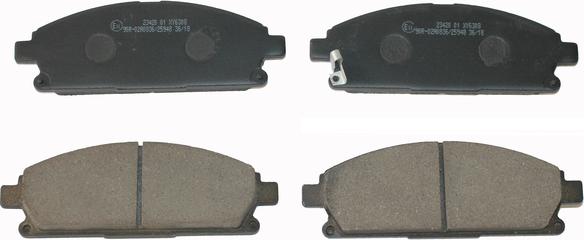 National NP2292 - Brake Pad Set, disc brake www.autospares.lv