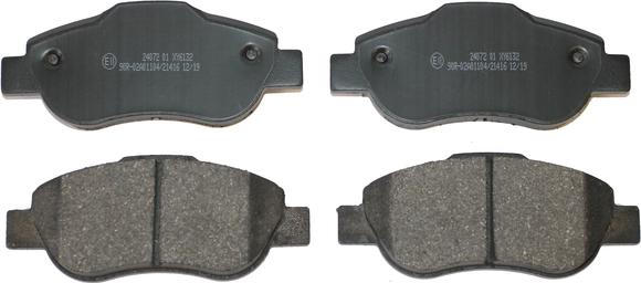 National NP2743 - Brake Pad Set, disc brake www.autospares.lv