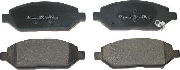 National NP2779 - Brake Pad Set, disc brake www.autospares.lv