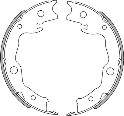 National NS4092 - Bremžu loku komplekts www.autospares.lv