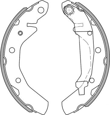 National NS4054 - Bremžu loku komplekts www.autospares.lv