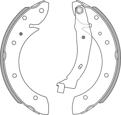 National NS4005 - Brake Shoe Set www.autospares.lv