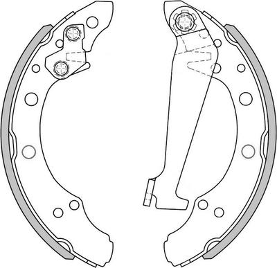 National NS4001 - Brake Shoe Set www.autospares.lv