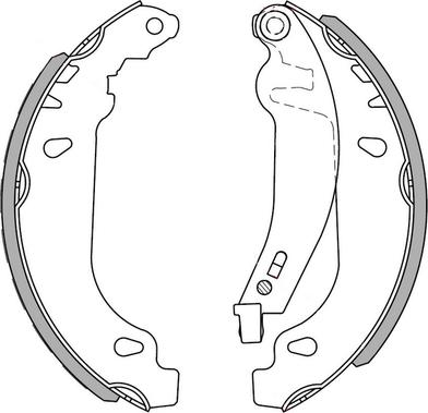 National NS4084 - Bremžu loku komplekts www.autospares.lv