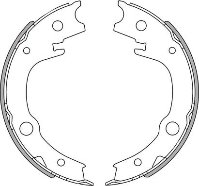 National NS4086 - Brake Shoe Set www.autospares.lv