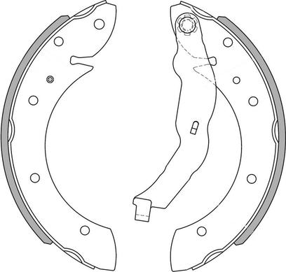 National NS4076 - Brake Shoe Set www.autospares.lv