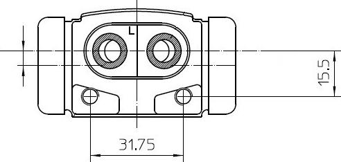 NATIONAL NWC5005 - Riteņa bremžu cilindrs www.autospares.lv