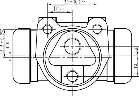 National NWC5001 - Riteņa bremžu cilindrs www.autospares.lv