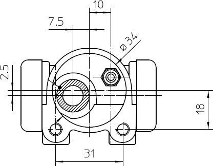 National NWC5019 - Riteņa bremžu cilindrs www.autospares.lv