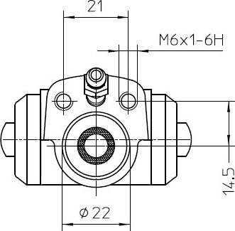 National NWC5038 - Riteņa bremžu cilindrs www.autospares.lv