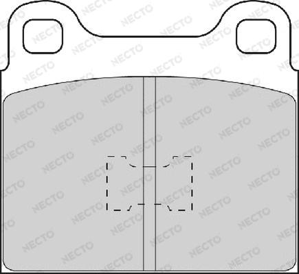 Necto FD449A - Bremžu uzliku kompl., Disku bremzes www.autospares.lv