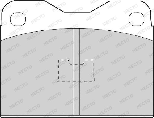 Necto FD446A - Тормозные колодки, дисковые, комплект www.autospares.lv