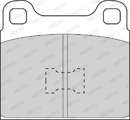 Necto FD451A - Bremžu uzliku kompl., Disku bremzes www.autospares.lv