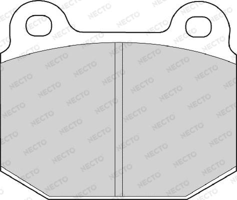 Necto FD465A - Bremžu uzliku kompl., Disku bremzes www.autospares.lv